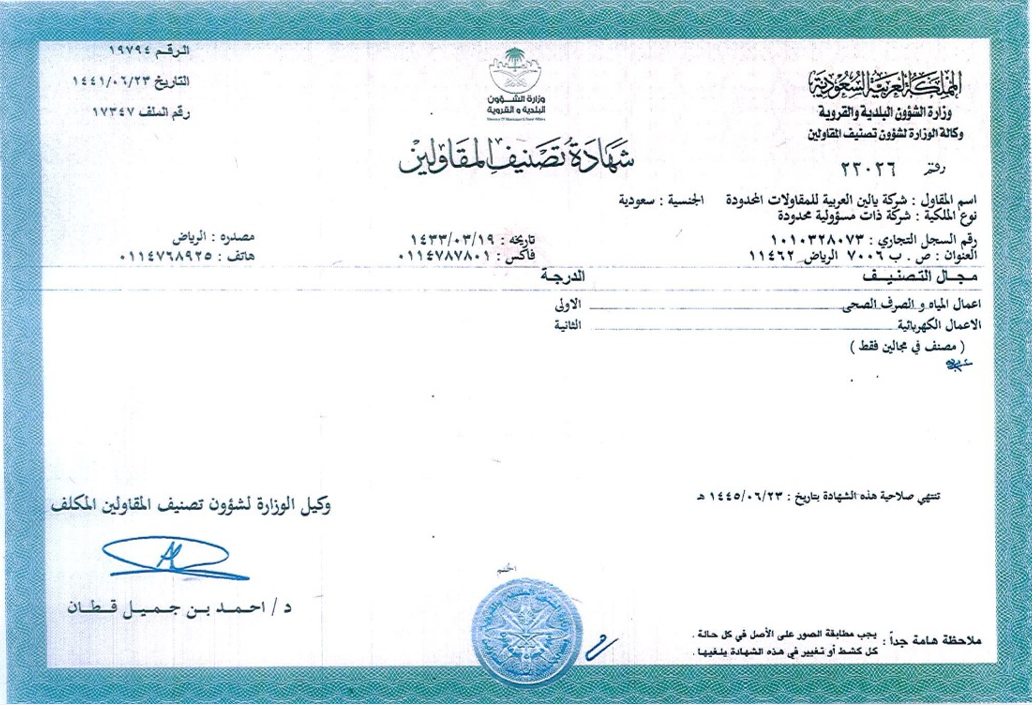 certificate